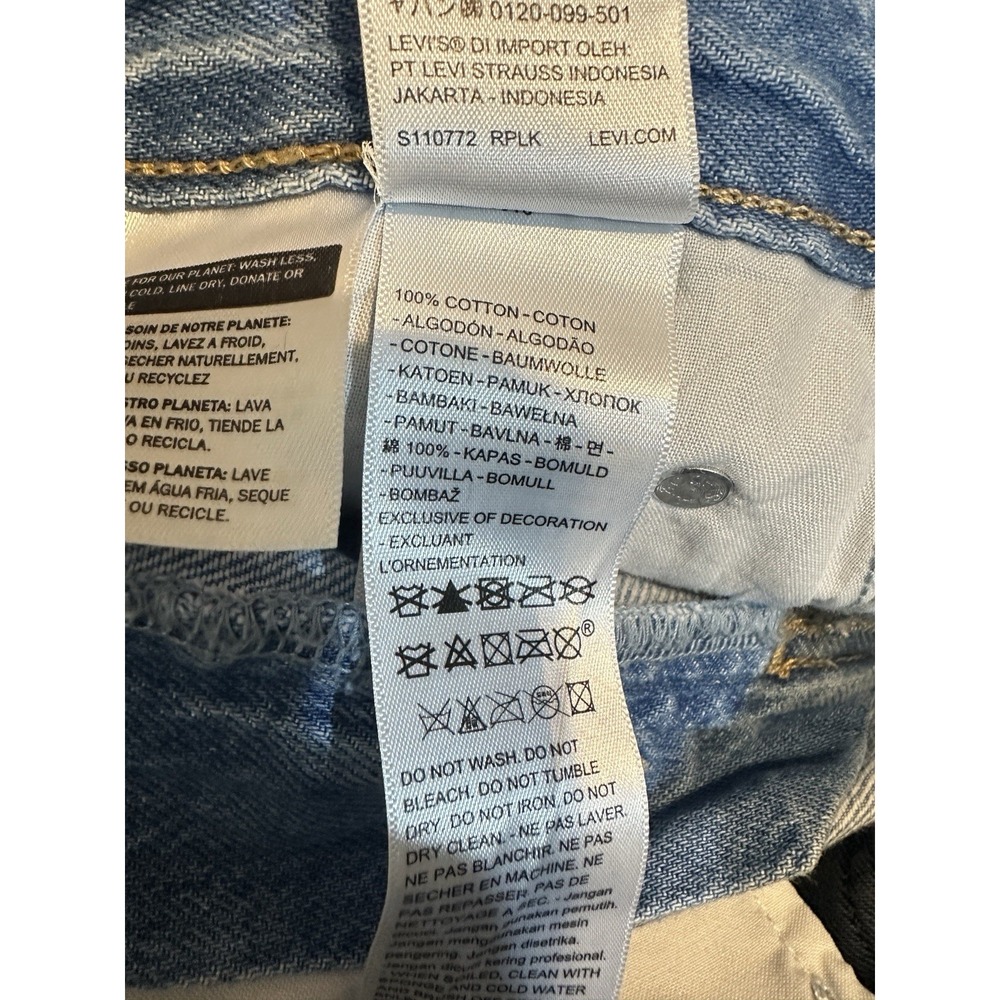 NWT Levi's Cinch Baggy High Rise Loose straight leg jeans sz 25 x 31 $79 cotton - Picture 11 of 16